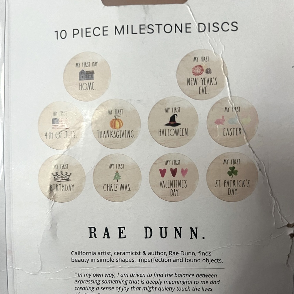 Milestone disc Rae Dunn